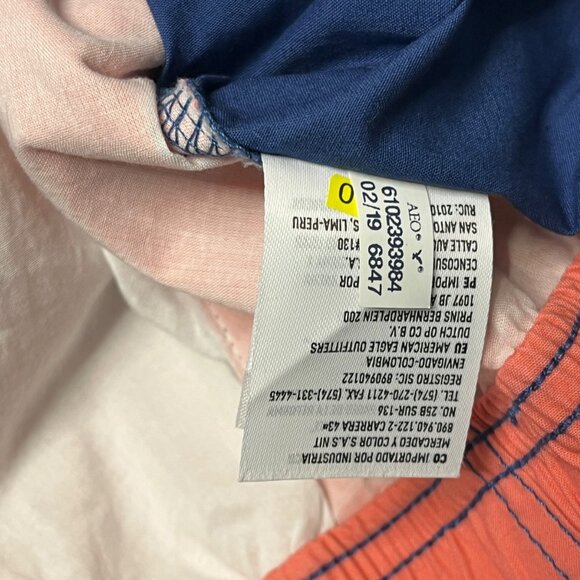 American Eagle Next Level Flex Jogger Shorts Color Block Men Large NEW Blue Gray - Picture 7 of 7